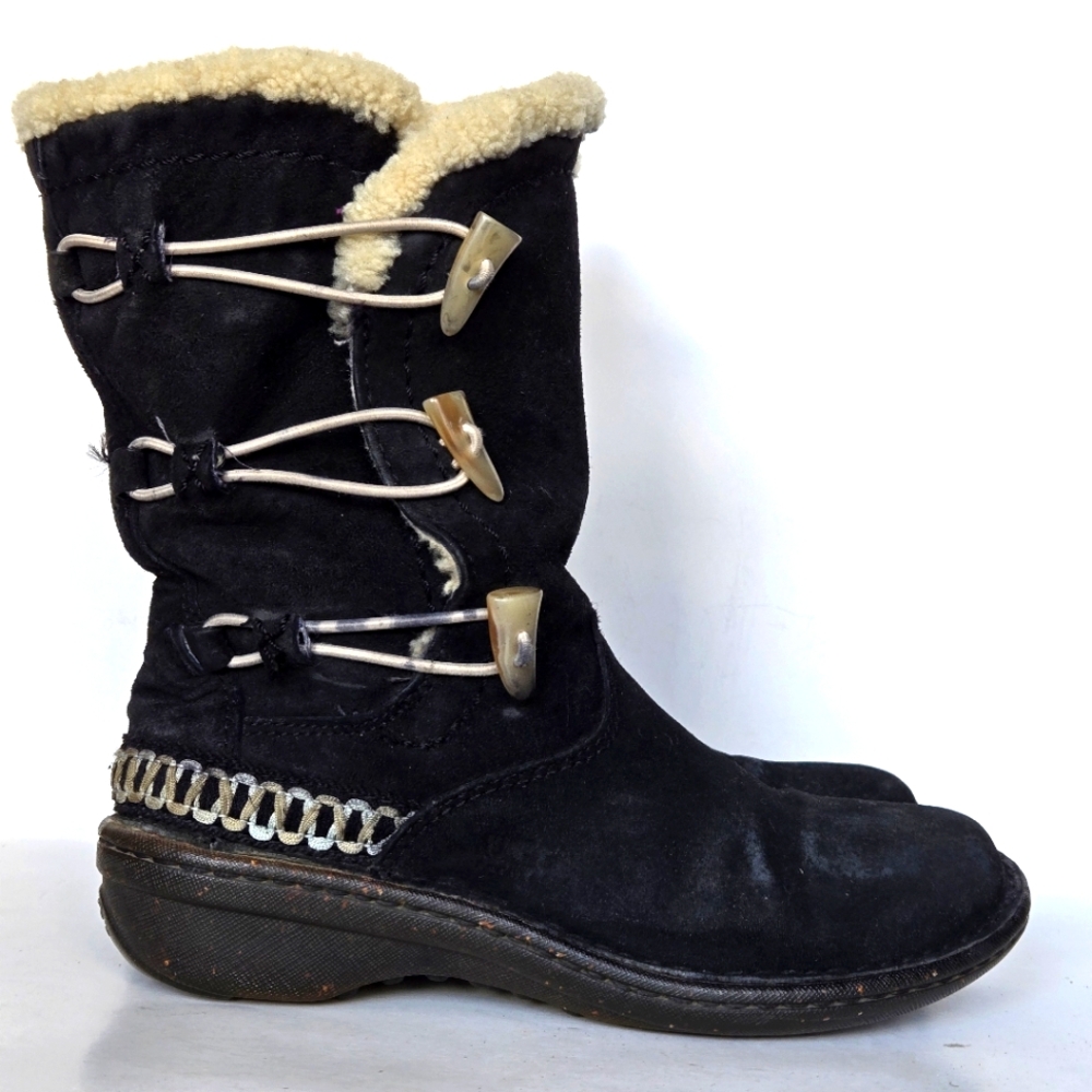 Ugg Australia Kona Mid Calf Leather Toggle Boots 6